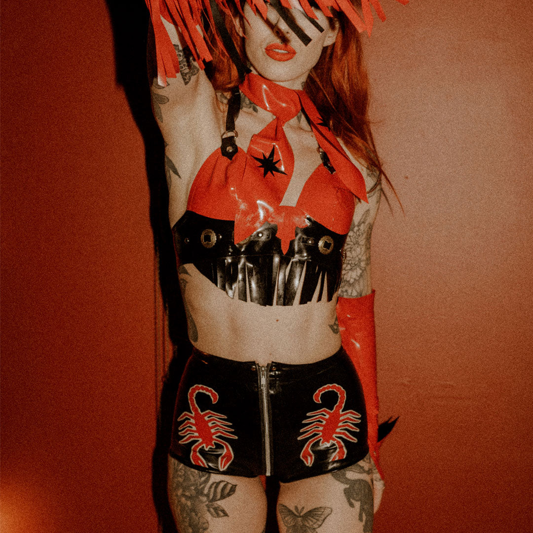 Scorpion Latex Hot Pants ( Made to Order)