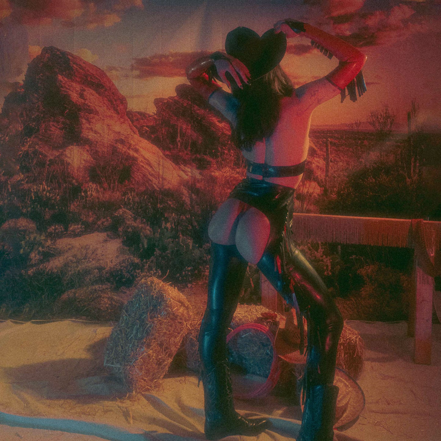 Latex Western Fringed Chaps (Made to Order)