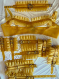 Latex Ruffle Harness Restraint Set - Custom/Made to Order