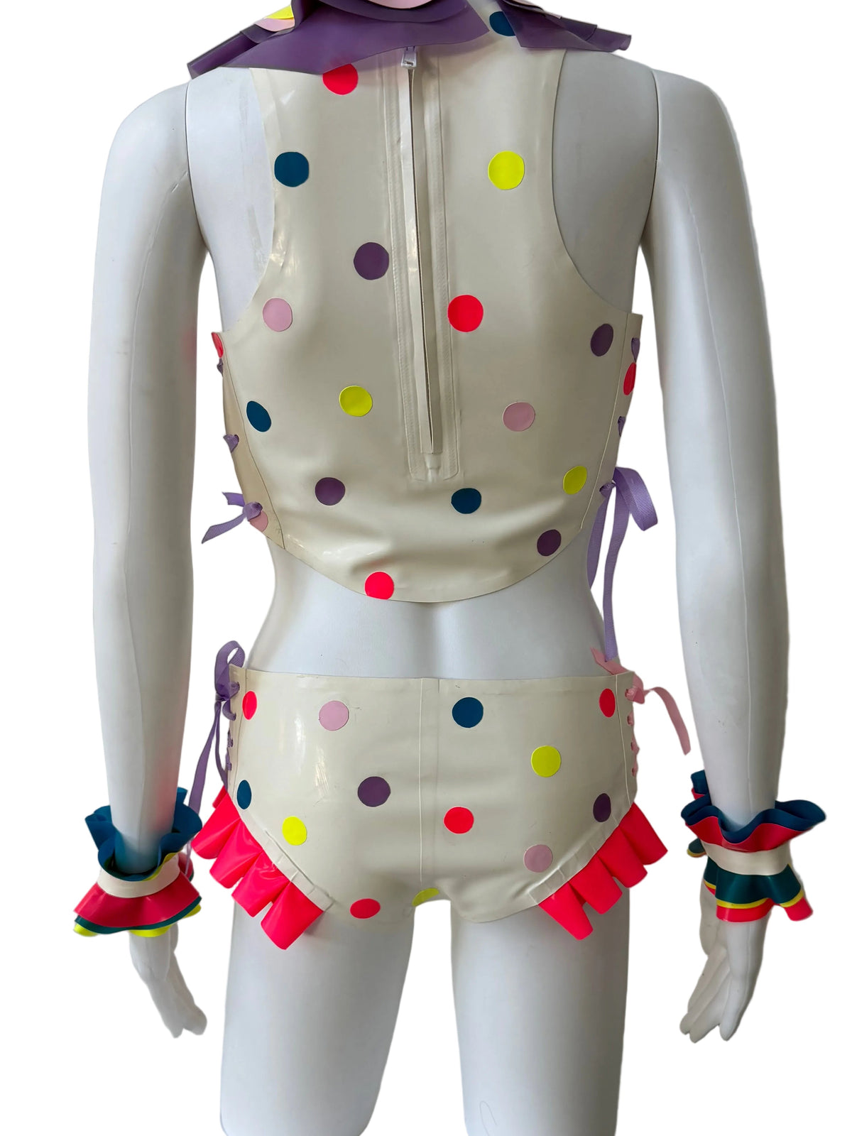 Neon Glow in the Dark Ruffle Clown Set