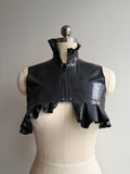 Asymmetrical Ruffle Cropped Top