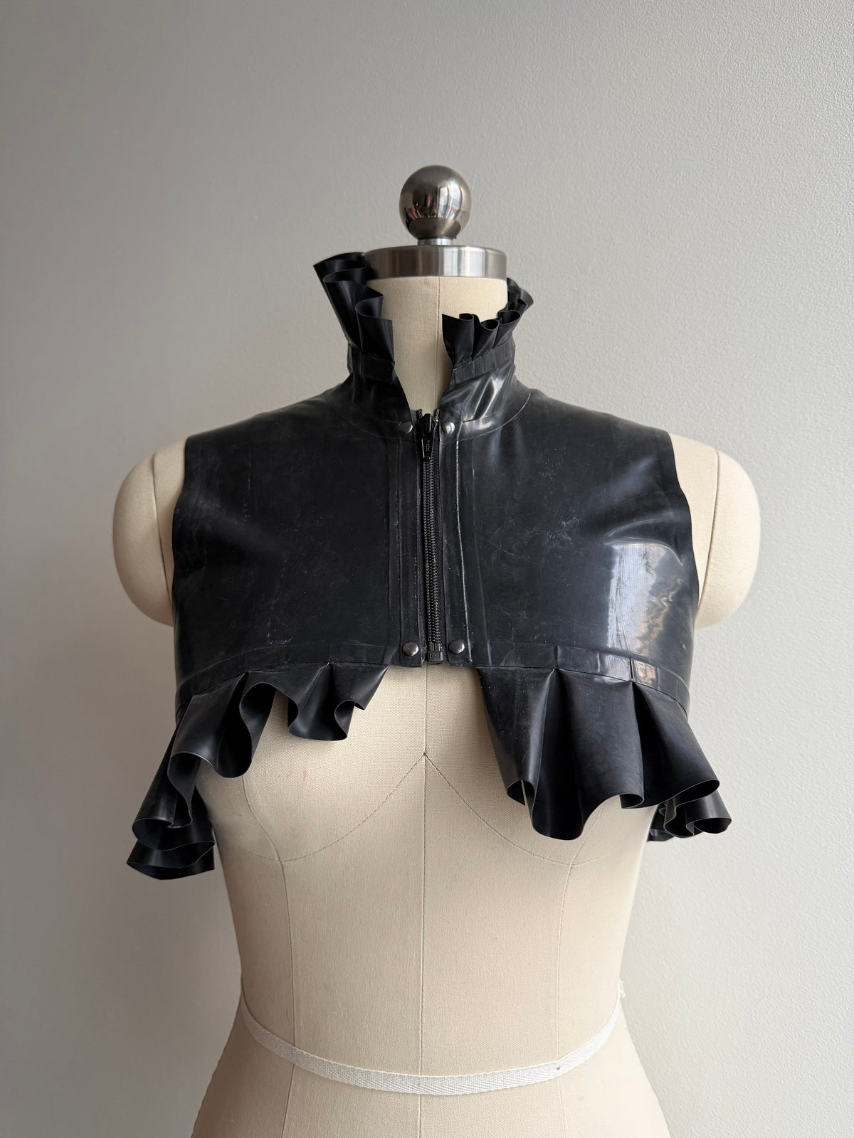 Asymmetrical Ruffle Cropped Top