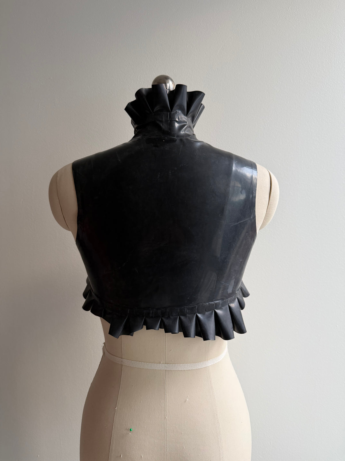 Asymmetrical Ruffle Cropped Top