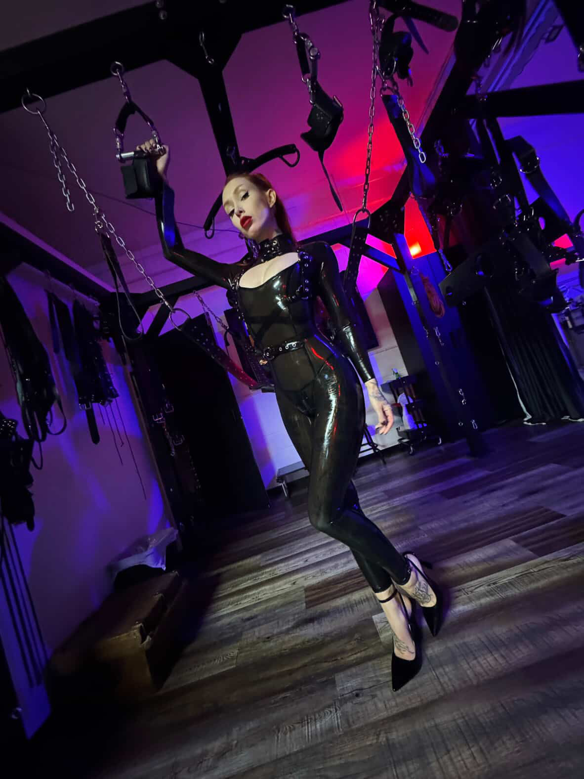 Custom Catsuit with Sweetheart Lace-Up Neckline