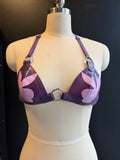 Transparent Lilac Playboy Bunny Latex Bunny Bra - Small/Medium