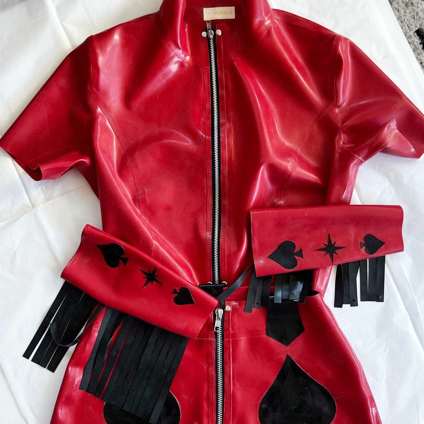 'Queen of Spades' Latex Stage Set for Julianna Riolino