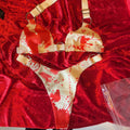 Bloody Spill O-Ring Bra & Thong Set