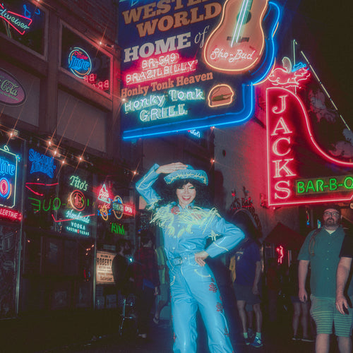Baby Blue Rhinestone 2-Piece Western Suit