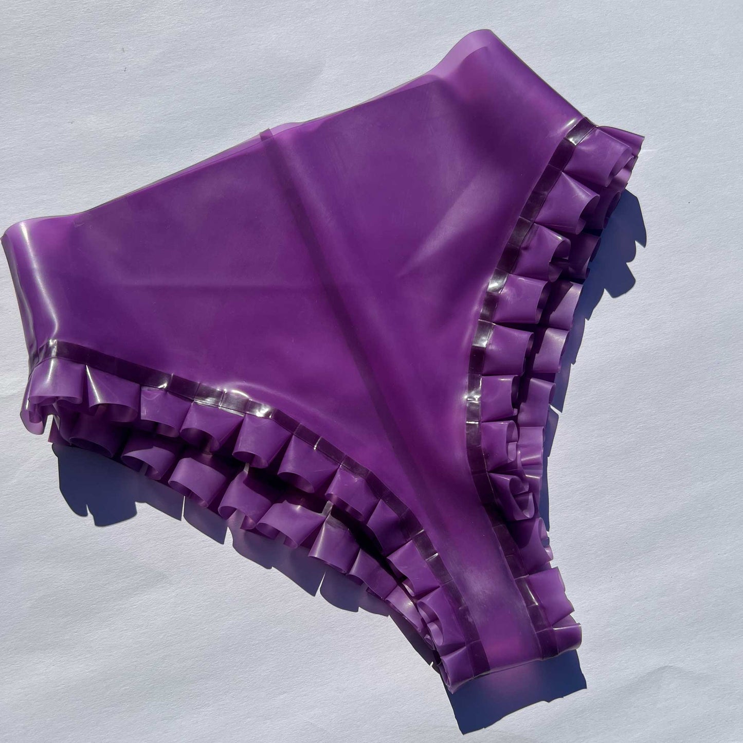 Ruffle Latex Bottoms