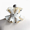 Polka Dot Latex Ruffle Collar