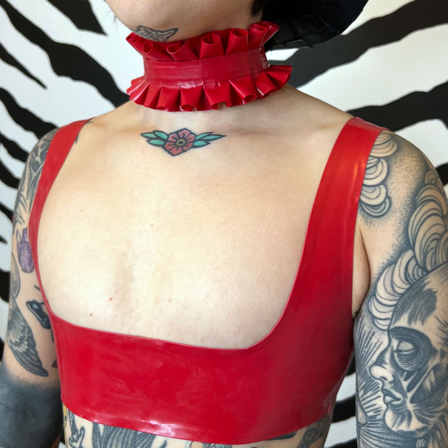 Latex Mini Crop Top