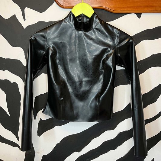 Longsleeve Black Latex Top - Style #2