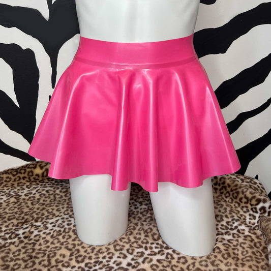 Metallic Pink Circle Skirt - Waist 26"