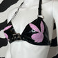 Playboy Bunny Latex Buckle Bra (Made to Order)