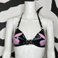 Playboy Bunny Latex Buckle Bra (Made to Order)
