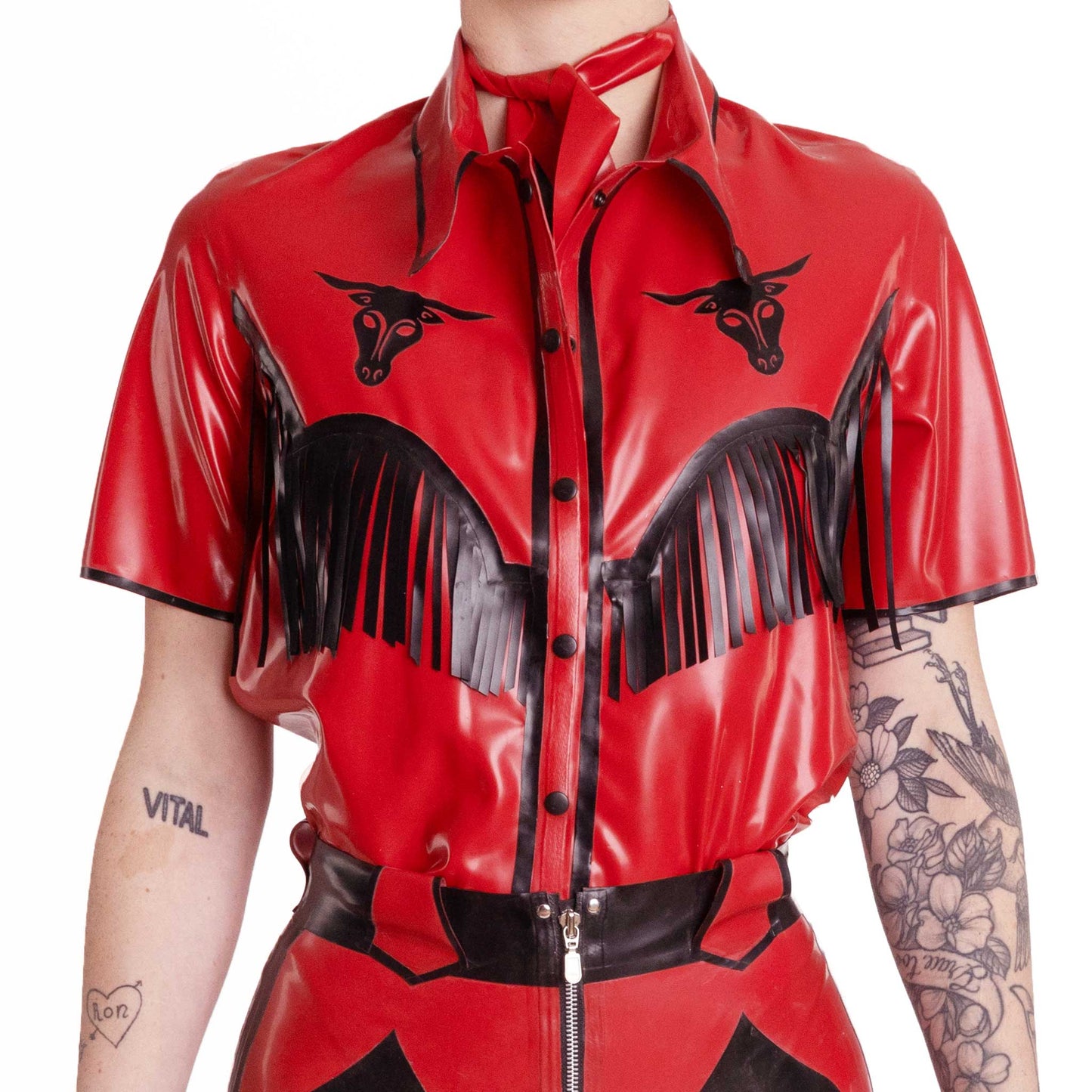 "Bull Rider" Western Fringed Shirt (Made to Order)