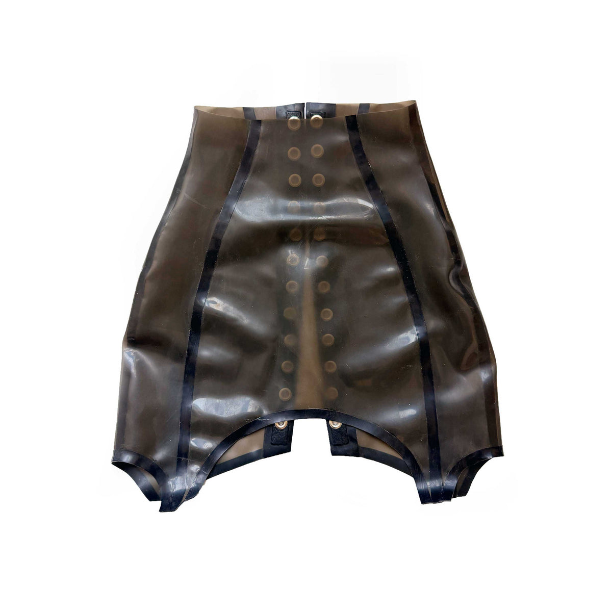 Transparent Smoke Lace Up Garter Skirt - XS/S