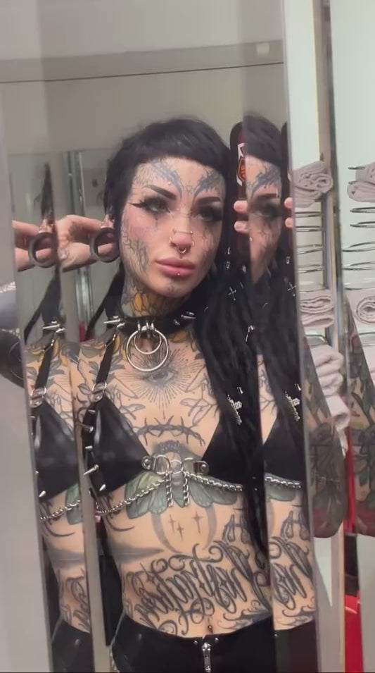 Piixie Queen Spiked Latex Bra - Style 01