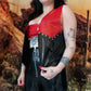 Studded Fringed Latex Vest (Made to Order)