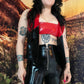 Studded Fringed Latex Vest (Made to Order)