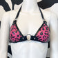 Leopard Print Latex O-Ring Bra (Made to Order)
